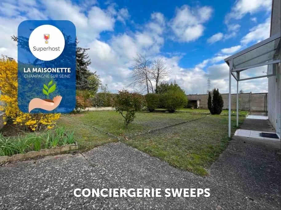 Maisonnette - Jardin Exterieur Champagne-sur-Seine Exterior foto